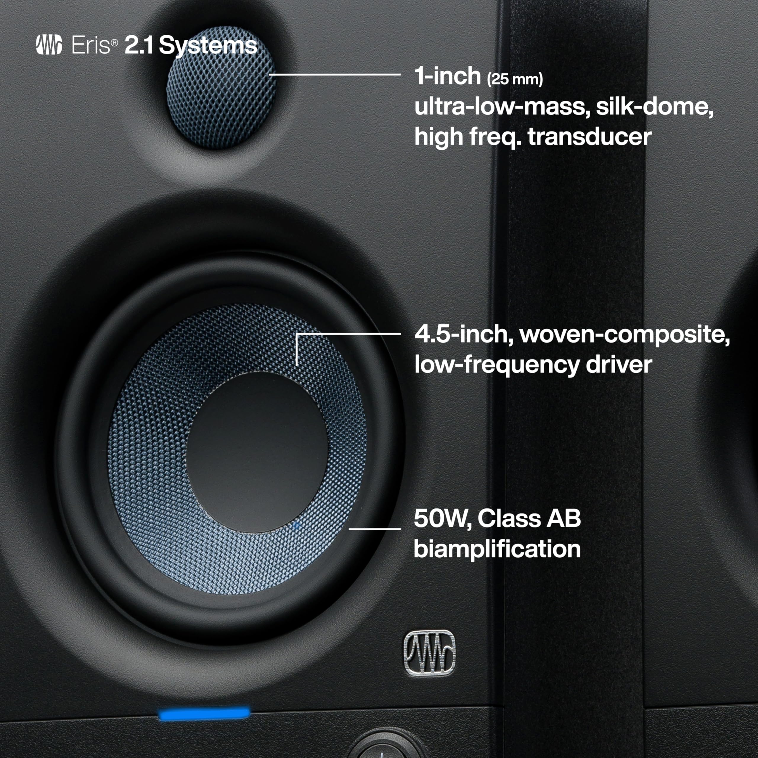 Amazon.com: PreSonus Eris 4.5BT Bluetooth Studio Monitors + Eris
